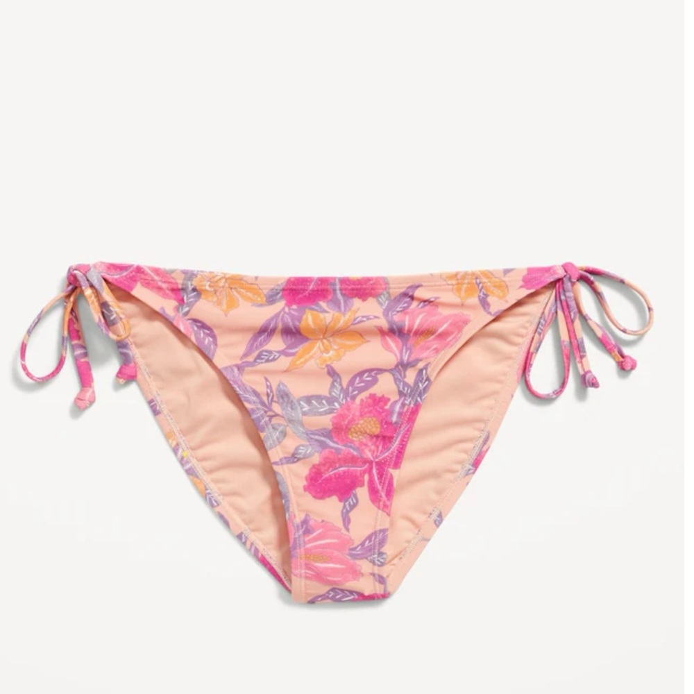 Old Navy Women’s Low-Rise String Flowers Floral Bikini Swim Bottoms Plus Size 3X